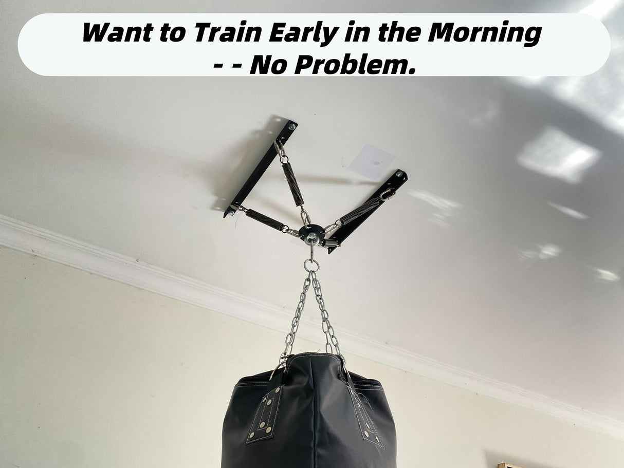 shikoyi Heavy Bag Hanger Noise and Vibration Dampening Design Ceiling or Open Floor Joist Mount for Heavy Punching Bags up to 140 LBS shikoyi