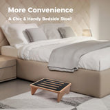 StrongTek 5" High Wooden Bed Step Stool for Adults, Sturdy Bedside & Shower Steps, 440lb Capacity, Versatile Mobility Aid for Seniors, Kitchen Use, Surgery Recovery, Anti-Slip, Portable Design StrongTek