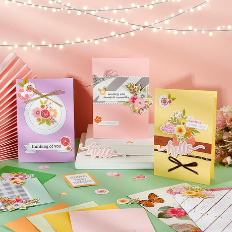 AHANDMAKER Paper Card Making Kits Colorful Handmade Greeting Card Kits for Christmas Day Cards, Easter Cards Birthday Invitation, DIY Envelope & Card Making, Slightly Lighter Color AHANDMAKER