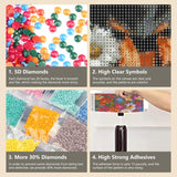 FHBUBPUP 5D Dog Diamond Painting Kits for Adults, Dachshund Diamond Art Kits for Beginners, DIY Full Drill Round Diamond Dot Gem Art, Craft Gift Suitable for Home Wall Decoration 12×12Inch FHBUBPUP