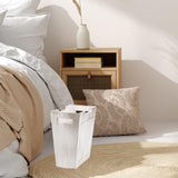 TOPZEA Wood Trash Can, Rectangular Rustic Wooden Waste Basket Farmhouse Wastebasket Bin with Handle Small Narrow Garbage Can Trash Bin for Near Desk, Bedroom, Office, Bathroom, Living Room Decor TOPZEA