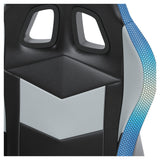 Signature Design by Ashley Lynxtyn Swivel Home Office Gaming Chair with LED Lighting, Black & Gray Signature Design by Ashley