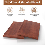 Tafeumob Solid Wood Armoire Wardrobe: 3 Doors Solid Wood Bedroom Armoires with Hangingrod Clothes Organizer Cabinet Storage with 2 Drawers Brown Finish 46.3" L x 19.69" W x 70.87" H Tafeumob