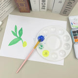 20 Pack Paint Tray Palettes for Kids, Plastic White Palettes for Students, Paint Holder, Paint Supplies LNAUJS