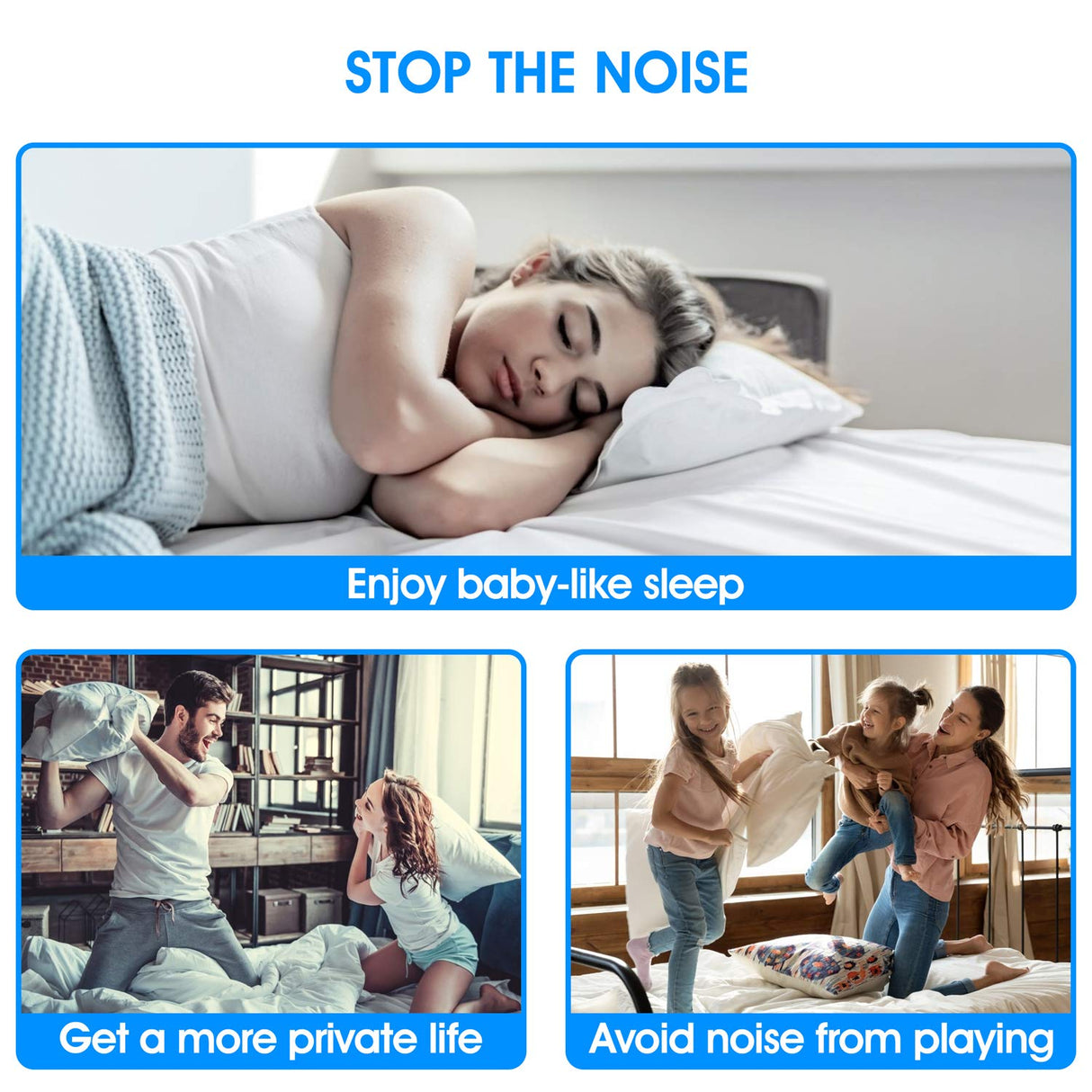 CRETBEL 4PCS Adjustable Bed Frame Anti-Shake Tool (Upgraded) for Loft Beds, Headboard Stoppers with Free Furniture Pads and Screws, Protect The Wall from Banging, Easy to Install (1.1-2.5in) CRETBEL