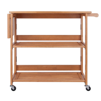 Winsome Radley Kitchen Cart, Light Oak - WoodArtSupply