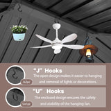 Endark 8' x 5'FT Grill Outdoor BBQ Gazebo Canopy with Two Metal Shelves,Outdoor Permanent Hardtop Gazebo Canopy for Patio, Garden, Backyard (5x8FT-1) Endark