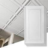 Art3d 12-Pack Drop Ceiling Tiles 2x4 Ft, PVC Decorative Ceiling Covering Panels for Basement Kitchen Bathroom, 24x48 Inch, Cover 96 Sq. Ft, Smooth White Art3d