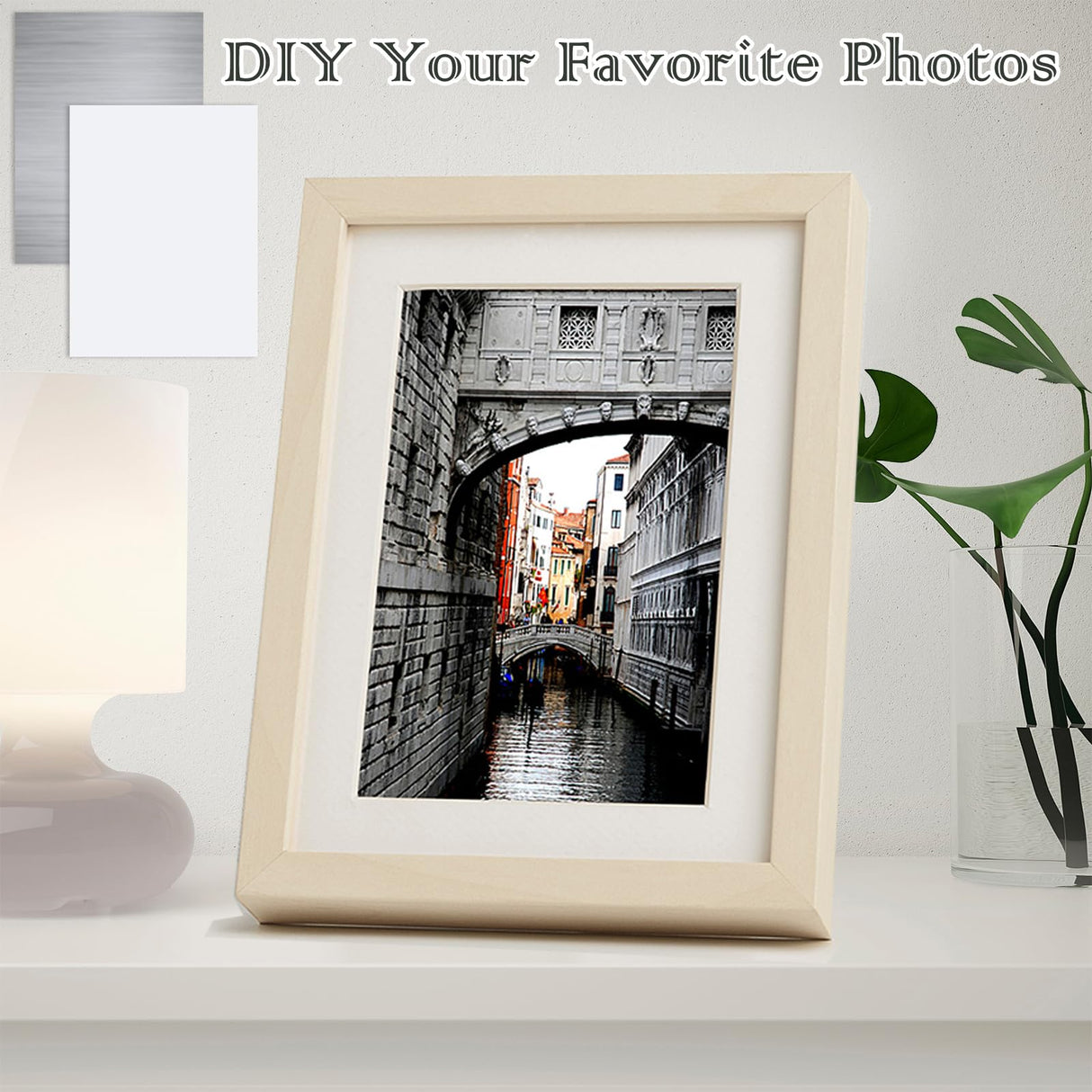 ZYNERY 8 PCS Sublimation Blanks Aluminum Sheet, 8 x 10 Inch Photo Metal Sheet Wall Poster Frame Sublimation Blank for Metal Sign, Room Decor, Wall Decor, Birthday Gift ZYNERY