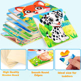 Puzzles for Toddlers 2-4, 9 Piece Animal Wooden Jigsaw Puzzles for Kids Ages 4-6 Year Old, Children Learning Educational Puzzles Toys for Boys and Girls (8 Packs) VOMYOZB