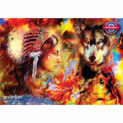 Anatolian Puzzle - Wolf Maiden - 1500 Piece Jigsaw Puzzle #4562, Multicolor