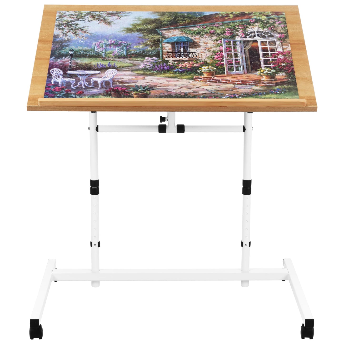 YISHAN 1000 Piece Tilting Jigsaw Puzzle Table with Legs, 31.1''x22'' Angle and Height Adjustable Puzzle Board Tabletop, Ideal Gift for Jigsaw Junkies