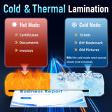 13 Inch Laminator Machine with 50 Laminating Sheets, Fast Warm-Up No Jam A3 Laminator, 11x17 Cold & Thermal Laminating Machine for Home School Office Raycial