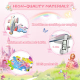 DIGOBAY Floor Puzzles for Kids Ages 4-6, 70 Pieces Large Round Unicorn Princess Floor Puzzle Unicorn Jigsaw Puzzle Toy for 3 4 5 6 Toddler Girls - Educational Christmas, Birthday Gift DIGOBAY