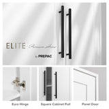 Elite Premium Tall Storage Cabinet by Prepac - White, 72" H, 5 Shelves, Versatile Kitchen & Bathroom Use Prepac