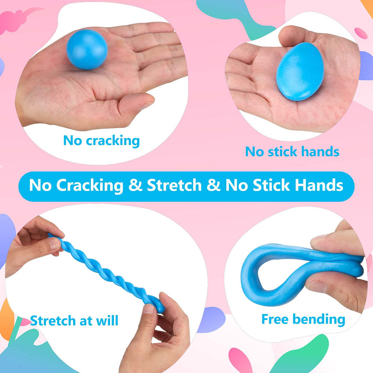 CiaraQ Polymer Clay Starter kit, Oven Bake Modeling Clay with Sculpting Tools, 50 Colors, 2.8 lb CiaraQ