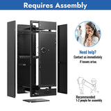 KAER 10-15 Gun Safes for Home Rifle and Pistols, Large Gun Cabinets for Rifles and Shotguns,Gun Rifle Safe with Drawer,Gun & Ammunition Storage & Safes (Assembly Required) KAER