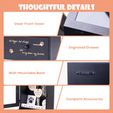 Pet Memorial Shadow Box 9"x13.4" with Deep Drawer, Keepsake Kit and Paw Print Set – Sympathy Display Frame for Dog & Cat in Loving Memory DigNew