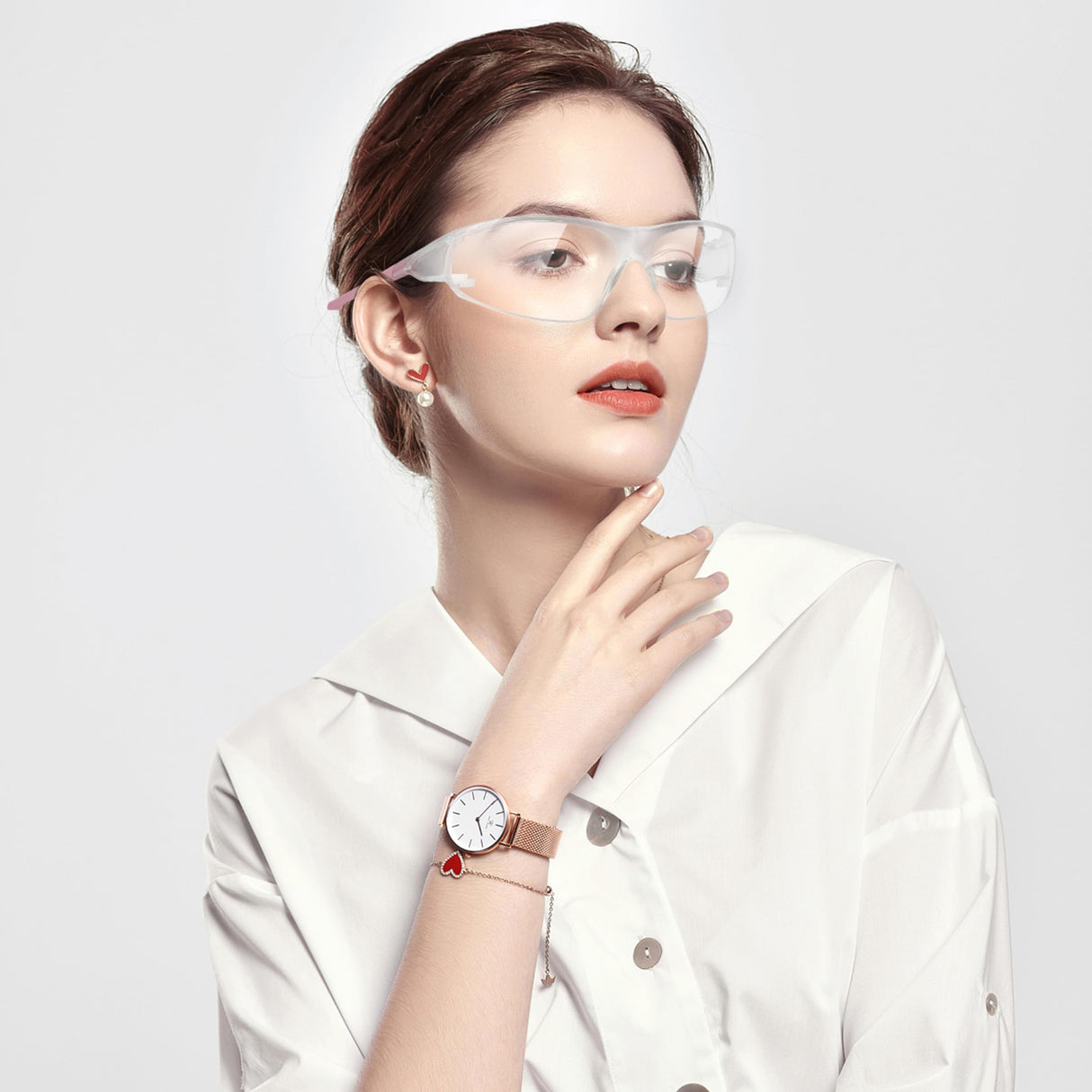 Alsenor Anti Fog Goggles Wrap-Around Shooting Safety Glasses Blue Light Blocking Protective Eyewear ANSI Z87 Cycling Glasses Alsenor