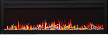 Napoleon Purview 72 inch Wall Mount Electric Fireplace - Black, NEFL72HI