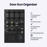 Grimtron Gun Safe for Handgun - (2.03 cu. ft.) Include 【Gun Organizer & Gun Rack】 Silent Mode, Backlit Keypad, and LED Light Safe Box Anti-Rust, Anti-Theft, Anti-Pry Grimtron