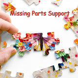 Butterfly Puzzles for Adults 1000 Pieces, Challenging Colorful Flower Butterflies Puzzles Puzzle with Paper Art, Difficult Animal Plant Jigsaw Puzzles for Adults PPuzzling