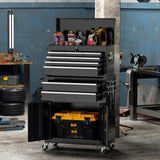 Omelaza 8-Drawer Rolling Tool Chest with Lock, Detachable Tool Cabinet Cart with Wheels, High-Capacity Mechanic Tool Organizer for Garage Workshop Warehouse Storage Omelaza