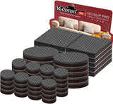 Yelanon Non Slip Furniture Pads -56 pcs（1+2）” Furniture Grippers, Non Skid Furniture Legs,Self Adhesive Rubber Furniture Feet, Anti Slide Furniture Hardwood Floor Protector for Keep Couch Stoppers Yelanon