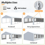 Raysfung 20' x 30' Party Tent Heavy Duty, Wedding Tent with Removable Sidewalls, Outdoor Gazebo Event Shelters Canopy for Birthday Party Raysfung