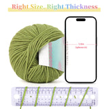 Coopay Yarn for Crocheting, 12 Premium Wool Yarns - 98% Wool 2% Cotton, 1.76oz, 164yds - Crochet Yarn for Clothes, Scarves, Blankets, Shawls (Multicolor) Coopay