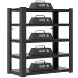 Garage Storage Shelves,72*35.4*15.7"Garage Shelving 2000lbs Heavy Duty Adjustable Shelves 5 Tier Metal Shelf Organizer Storage Garage Racks Shelf and Industrial Shelving for Garage Warehouse OPTYMIRA