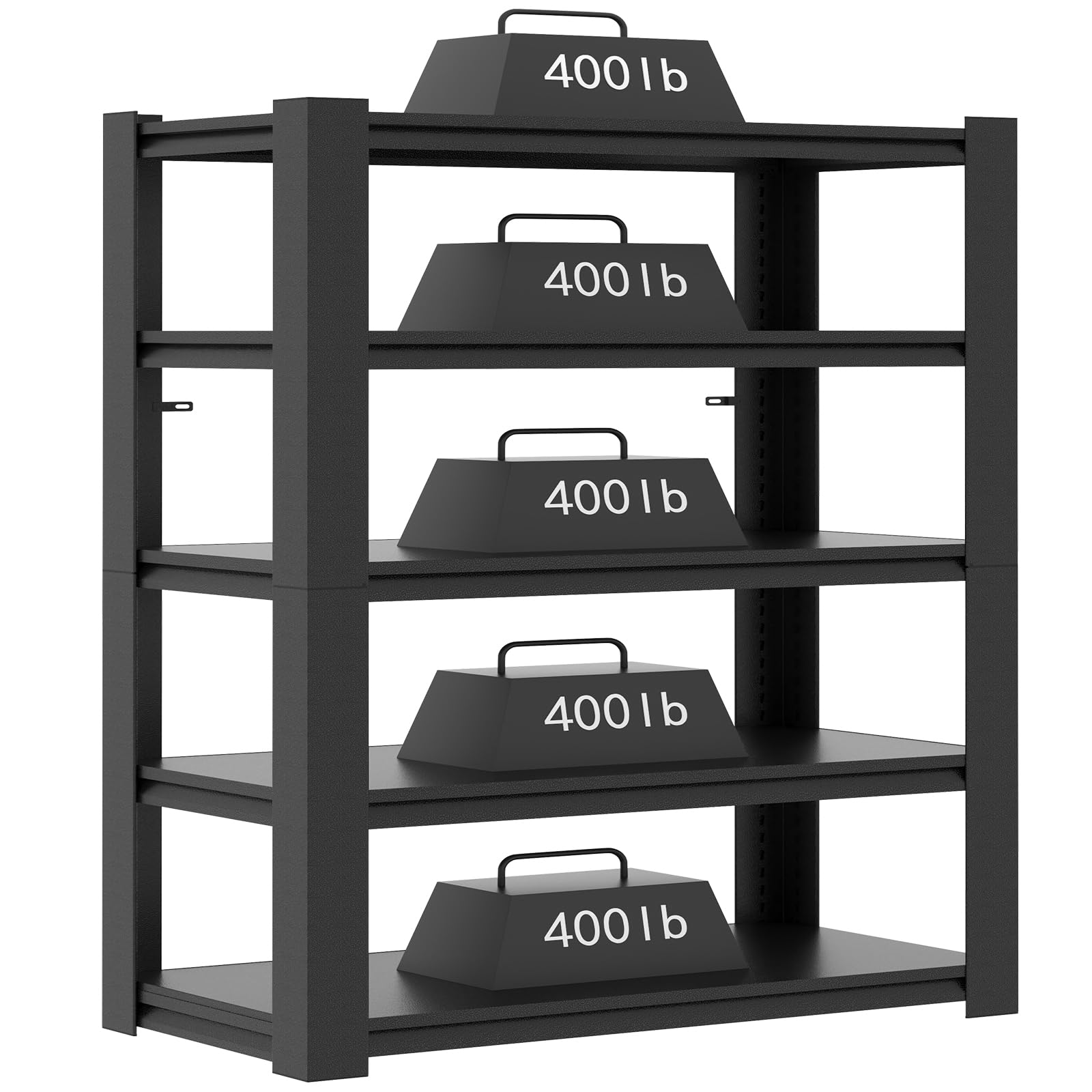 Garage Storage Shelves,72*35.4*15.7"Garage Shelving 2000lbs Heavy Duty Adjustable Shelves 5 Tier Metal Shelf Organizer Storage Garage Racks Shelf and Industrial Shelving for Garage Warehouse - WoodArtSupply