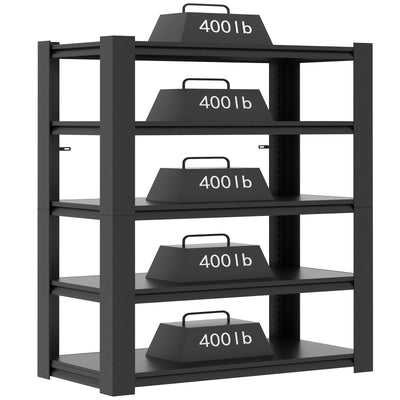 Garage Storage Shelves,72*35.4*15.7"Garage Shelving 2000lbs Heavy Duty Adjustable Shelves 5 Tier Metal Shelf Organizer Storage Garage Racks Shelf and Industrial Shelving for Garage Warehouse