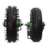 8” Pneumatic Caster Set, 4 Heavy Duty Air Tire Rubber Wheels Dual Bearing Pneumatic Swivel Casters Weight Capacity 220.46 lbs Ideal for Furniture, Tool Boxes, Light Machinery njxbrek