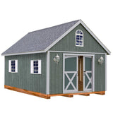 Belmont 12 ft. x 24 ft. Wood Storage Shed Kit with Floor including 4 x 4 Runners Best Barns Inc.
