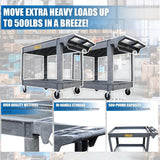 HPDMC 500 lbs Capacity Service Utility Cart, 36'' x 24'' HPDMC