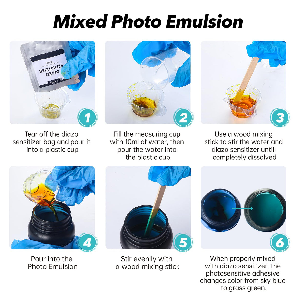 Ecoofor 49pcs All-in-One Screen Printing Kit with, 3 Size Wood Screen Printing Frames, 6 Colors Screen Printing Ink,10 A4 Size Inkjet Transparency Films Ecoofor