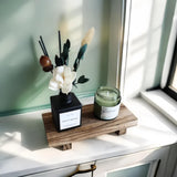 Wood Riser for Decor, 8.66X3.54in Wood Pedestal Stand, Small Wooden Riser for Bathroom, Wood Riser for Kitchen Counter Missraza