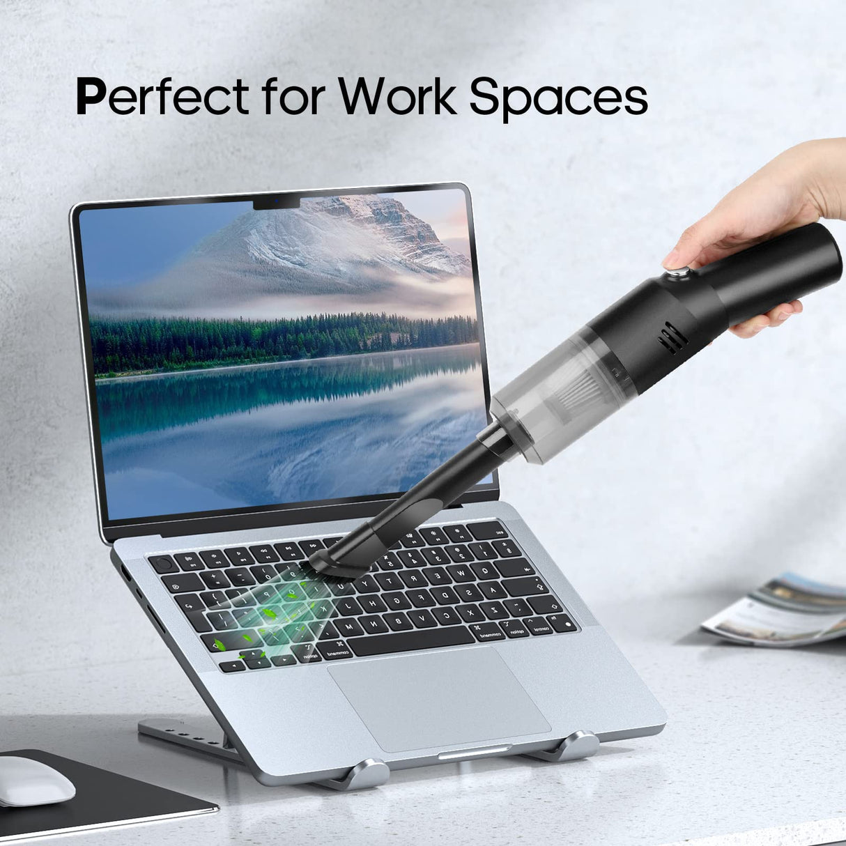 Auloea Portable Mini Car Vacuum Cleaner, High Power Cordless(400g) Handheld Rechargeable Vacuum Cleaner for Desk V06 Auloea