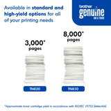 Brother Genuine High Yield Toner Cartridge, TN850, Replacement Black Toner, Page Yield Up To 8, 000 Pages, Amazon Dash Replenishment Cartridge Brother