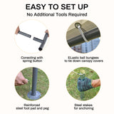 Carport 10x20ft Heavy Duty Car Tent, Portable Garage, Car Shelter, All-Season Tarp Tent for Car, Party，Grey Grezone