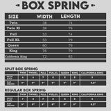 Greaton, 4-Inch Sturdy Wood Box Spring for Mattress Support - Durable and Fully Assembled, Natural Wood Foundation for King, Black Greaton