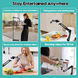 Embroidery Hoop Stand Embroidery Floor Stand Embroidery Lap Stand Suitable for Embroidery Hoops,Embroidery Stand for Cross Stitch Supplies(Black) - Dual Mode Zuaooz