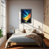 NEWENMO Tree Star Diamond Art Kits for Adults, 5D River Diamond Painting Kit, DIY Full Drill Gem Art Crafts for Adults, Home Wall Decor 12x16 Inch NEWENMO