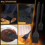 DE LINKAGE Silicone Basting Pastry Brush, Heat Resistant Cooking Brush for Oil and Sauce. BPA Free and Dishwasher Safe (2 Pcs). WoodArtSupply