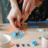 5 Piece Palette knifes Painting Knife Set for Oil, Acrylic Paint,Cake Decorating,Stainless Steel Pallet Knife Paint Knife Art Spatula for Various Types of Painting,ColorMixing,Smearing Herain