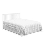 Storkcraft Hillcrest 4-in-1 Convertible Crib (White) - Converts to Daybed, Toddler Bed, and Full-Size Bed, Fits Standard Full-Size Crib Mattress, Adjustable Mattress Support Base Storkcraft