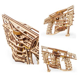 UGEARS Aeroplane Starter Ramp 3D Model Kit - Model Building Kits for Adults Teenagers - Laser Cut 3D Puzzle Wooden Construction Kit Creative 3D Wooden Puzzle Adults Model Making Set Without Glue UGEARS