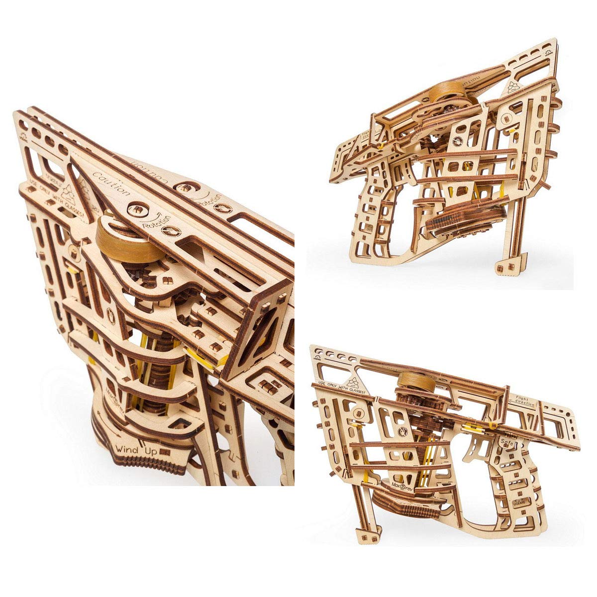 UGEARS Aeroplane Starter Ramp 3D Model Kit - Model Building Kits for Adults Teenagers - Laser Cut 3D Puzzle Wooden Construction Kit Creative 3D Wooden Puzzle Adults Model Making Set Without G - WoodArtSupply