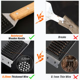 SIMPLETASTE Grill Brush and Scraper, Durable & Effective, Include Extra Stainless Steel Bristles Head for Replacement, Wire Grill Brush for Outdoor Grill, Grill Accessories Gift for Men/Dad SIMPLETASTE